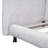 Queen Size Upholstered Platform Bed With Two Large Headrests And Thick Fabric, Polyester, Beige