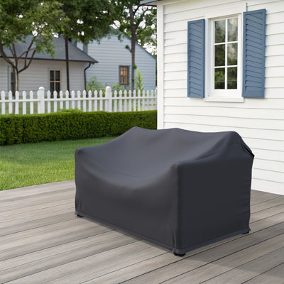Housse pour causeuse toutes saisons en osier de qualité supérieure large 50,39 po Lovall