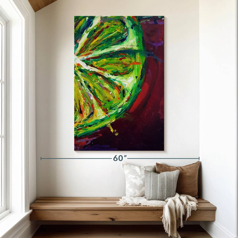 Yarlin Lime 2017, 51" H x 34" W