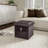 Foldable Storage Cube Ottoman with Pockets