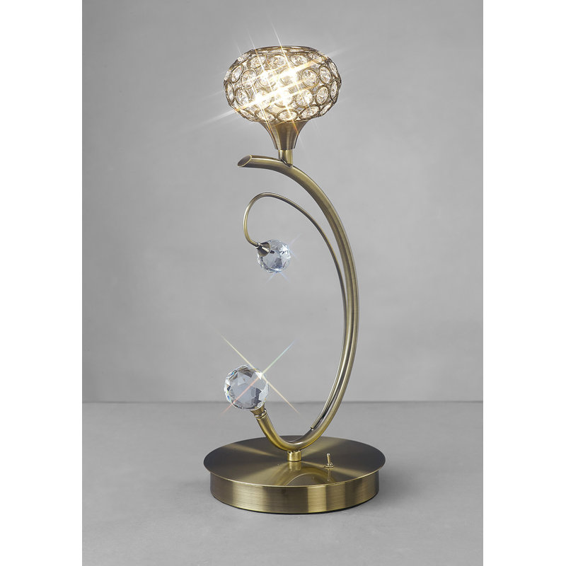 Crystal Novelty Lamp, Gold