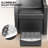 Black And White Salon Shampoo Bowl And Chair Backwash Unit With Large Ceramic Bowl