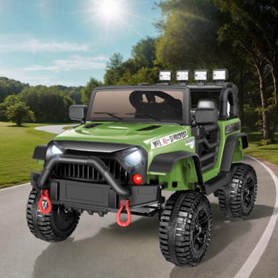 Jouets de 12 volts avec télécommande, voiture électrique pour enfants, musique Bluetooth, lumières DEL, suspension à ressort, 3 vitesses