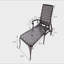 Chaise longue en aluminium coulé 1Pcs-350059520