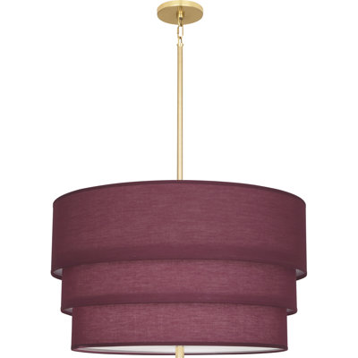Srkashlteni Nested Fabric Shade Pendant Light Fixture - 3 Bulbs, UL Listed, Perfect For Modern Homes