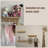 2026 Upgraded Scalloped  Shelf With Hooks | Natural Pine Floating Shelves |  For Kids' Books, Toys & Decor