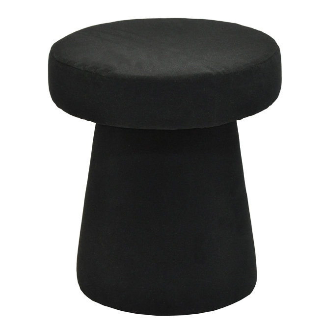Solid + Manufactured Wood Accent Stool, Black