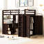 Lit mezzanine avec tiroirs, bureau et garde-robe-992032430-992032429