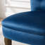 Chaise de coiffeuse rembourrée de 65,3 cm (25,7 po) avec dossier bas et pieds en bois massif-1702096934