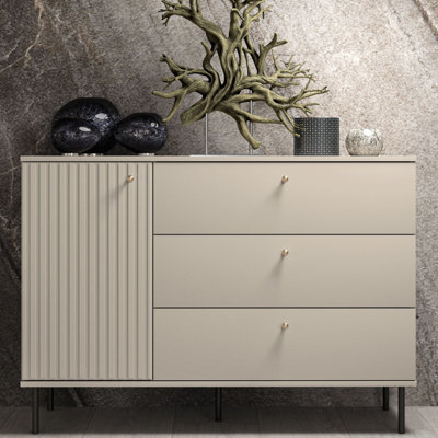 DROMA 120 cm W Chest of 3 Drawers