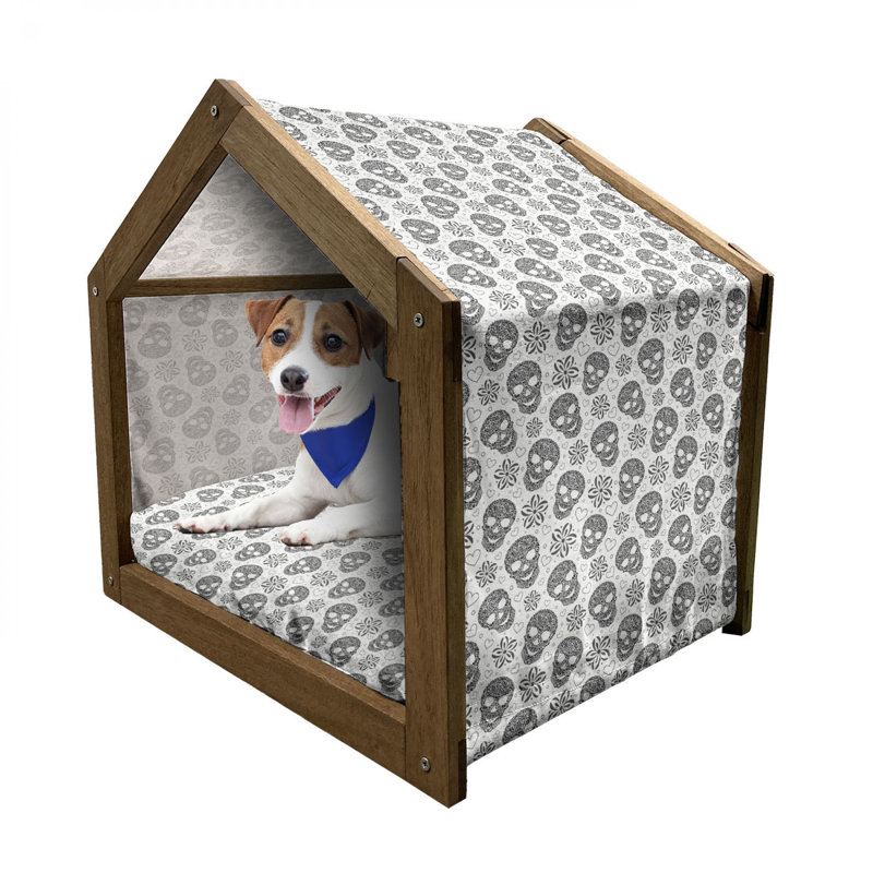 Niche pour chien en bois, H 32,28 po x l 39,37 po x P 28,35 po