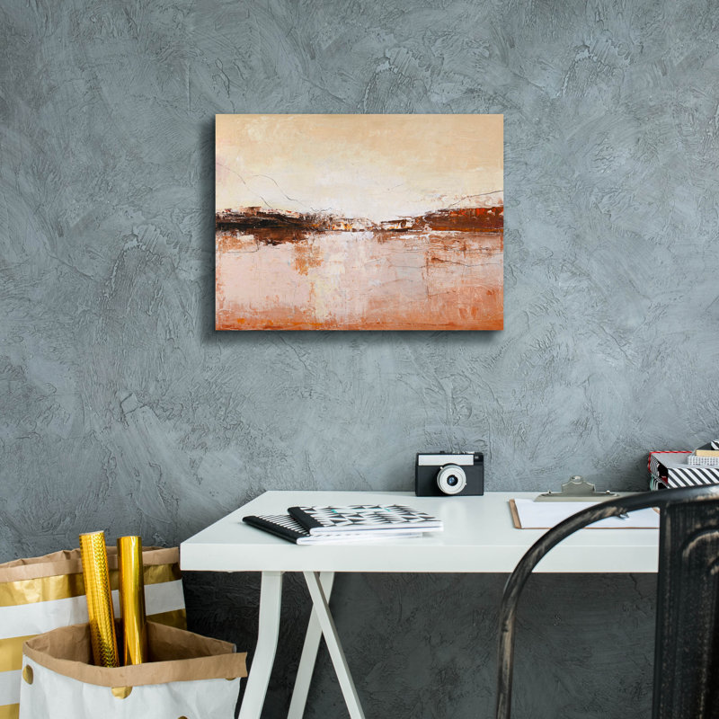Toile épique Graffiti «Horizon chaud» par Design Fabrikken, 16 po x 12 po