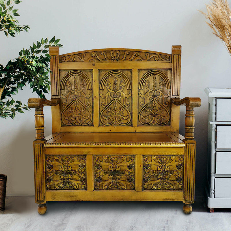 Acuff Solid Wood Storage Bench