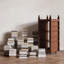 Nut-Brown Modern Solid wood rotating bookshelf