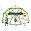Centre de jeu à dôme d'escalade géométrique 13 pi, tour d'escalade pour enfants avec hamac, support en acier résistant à la rouille et aux rayons UV de 1000 lb-111282357