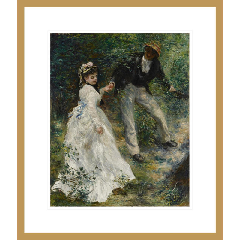 «La Promenade» par Pierre-Auguste Renoir, impression giclée encadrée, H 20,72 po x l 17,75 po