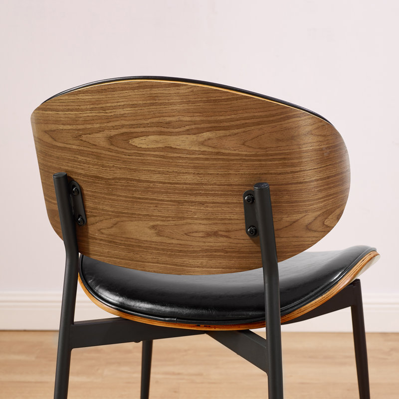 Schrader Upholstered Side Dining Chair, Black