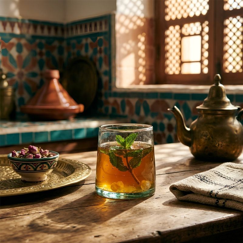 6x Merzouga 200ml Recycled Glass Tumblers with 1L Jug - By Nicola Spring, Transparent