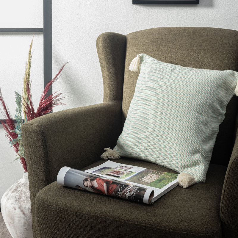 Coussin Verity Effa Brenly, Vert, Polyester/ bourre en polyester