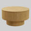 Table basse 29,5 "moderne avec motif rayé rainuré - Table centrale en panneau de fibres à densité moyenne avec tablette de rangement cachée, table d'appoint en forme de champignon pour le salon, la chambre à coucher ou la cuisine-1152064211