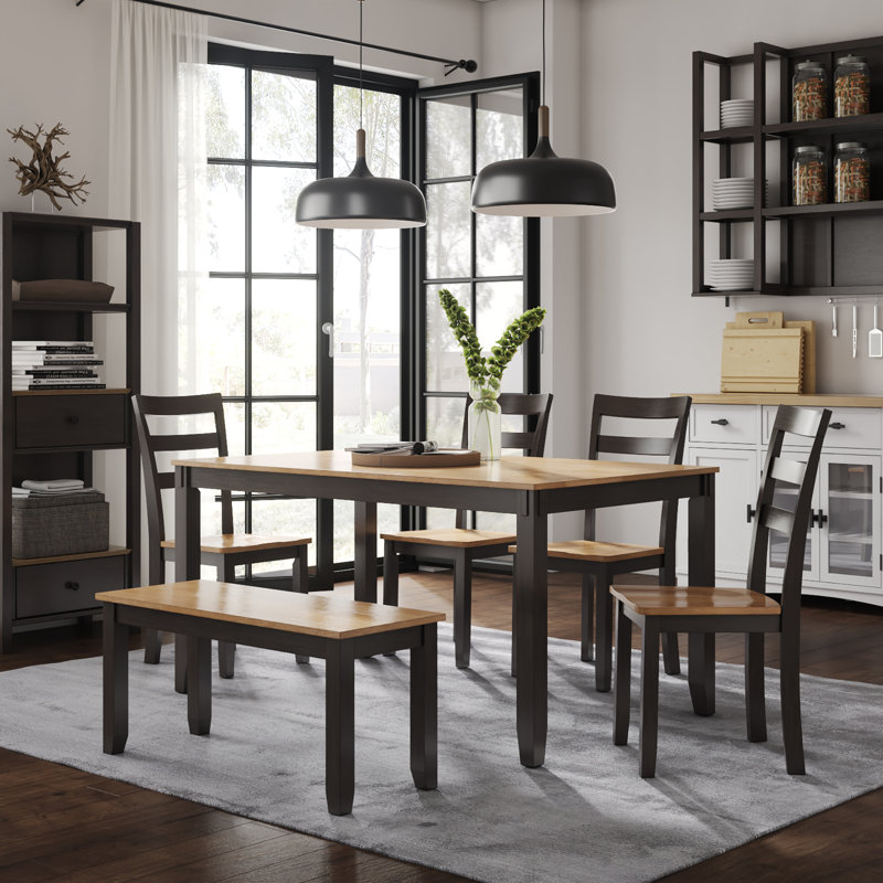 Malkin 6 - Person Four Leg Dining Set
