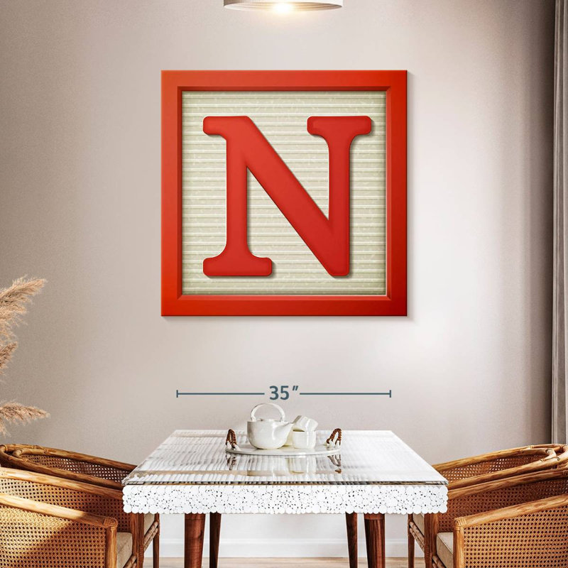 Keiri Block Letter N, 39" H x 39" W