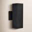 Applique murale d'extérieur en aluminium noir mat Breshawna