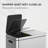 EKO Edison Dual Trash Can For Recycling And Trash, 8+8 Gallons Kitchen Garbage Can With Dual Removable Inner Liners, Independent Lids And Pedals, Matte Stainless Steel