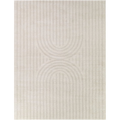 Balias Cream Modern Arches Area Rug