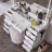 Amelia Premium Vanity Table With Bluetooth Speakers And 11 Spacious Drawers-106057662