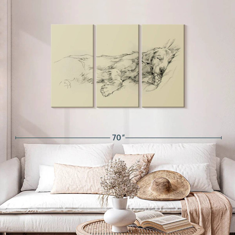 Brampt Dog Days I, 28" H x 45" W