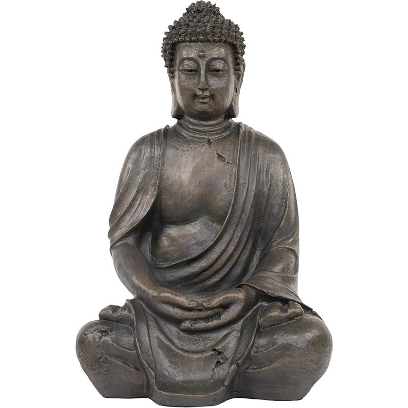 Bouddha méditant intérieur / extérieur 15 po de hauteur