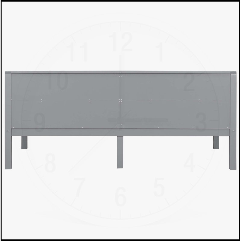 Lit de jour, structure durable et conception élégante pour une utilisation polyvalente dans n'importe quelle maison, Gris