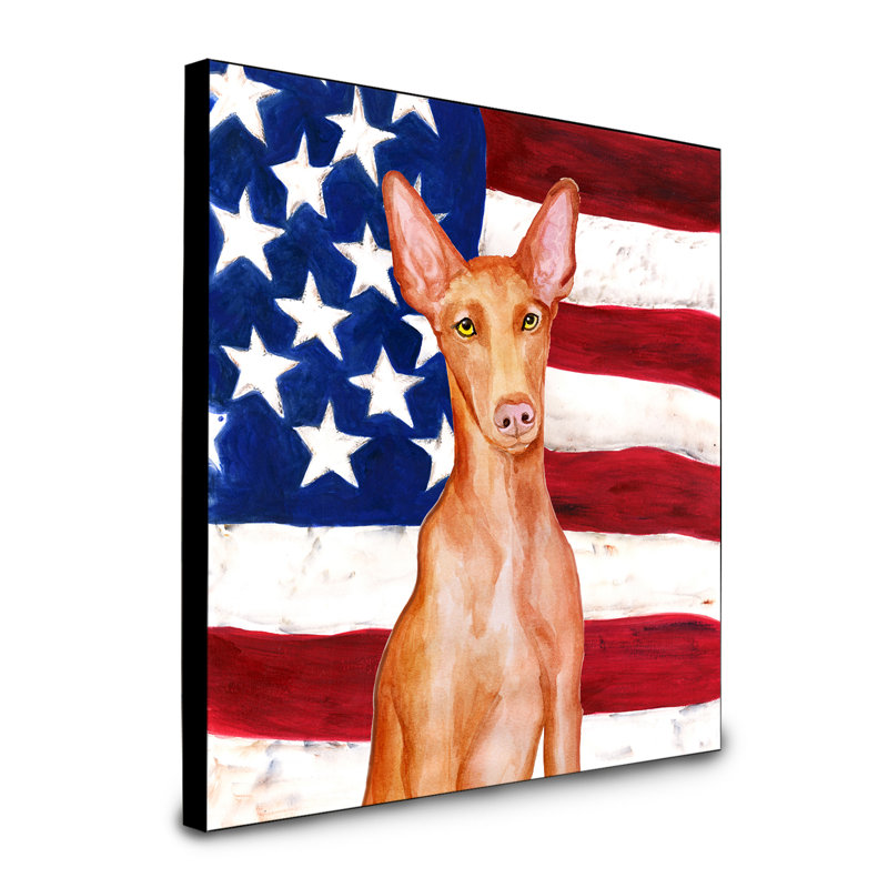 Panneau mural patriotique art Double Down, Chien du pharaon