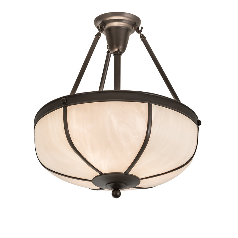 3 - Light Semi Flush Mount