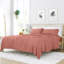 Ensemble de draps en microfibre doublement brossée 4 pièces Becky Cameron 1800 Series-2084323840-2038499688
