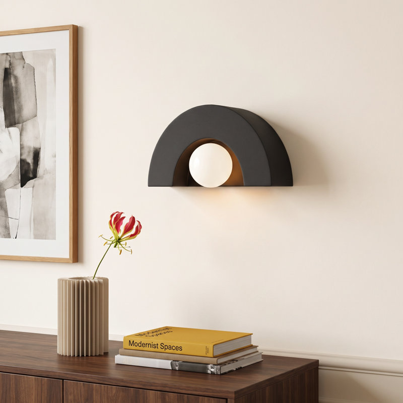 Payam Ceramic Half Moon, Carbon Matte Black