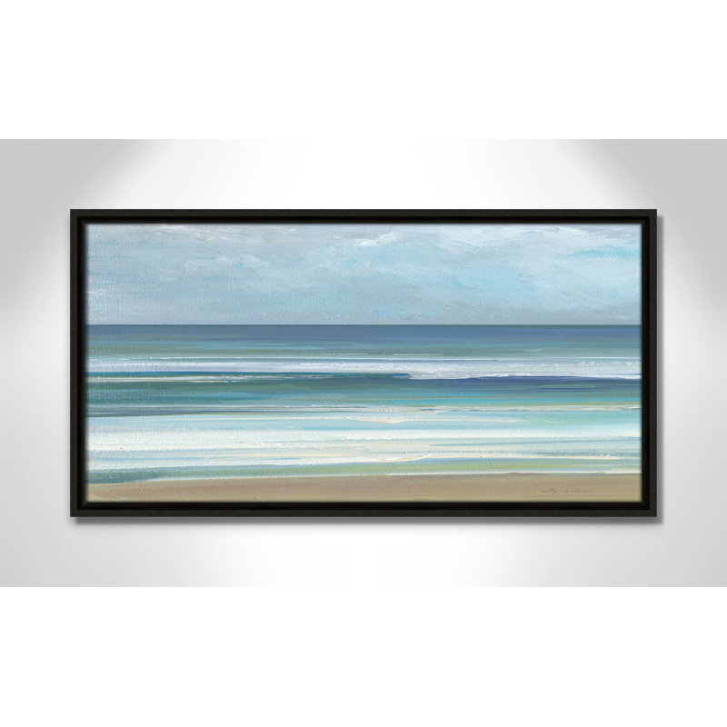 «Gentle Waves I» par Sally Swatland, Espresso, H 13,5 po x l 25,5 po