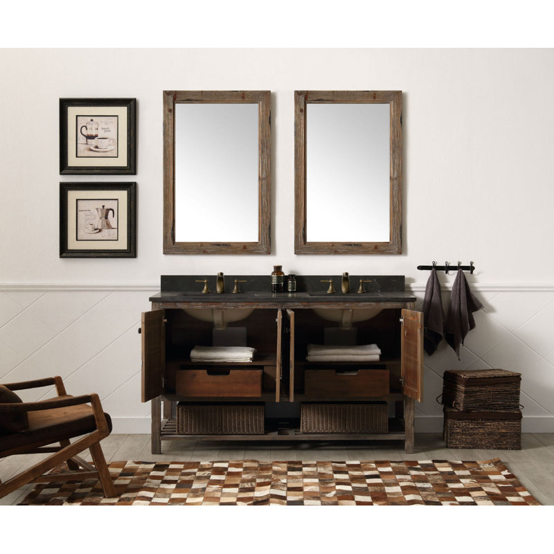 Ensemble de meuble-lavabo double 60 po Aamna
