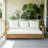 3-seat Wooden Outdoor Sofa with Cushions-129512445-129512446