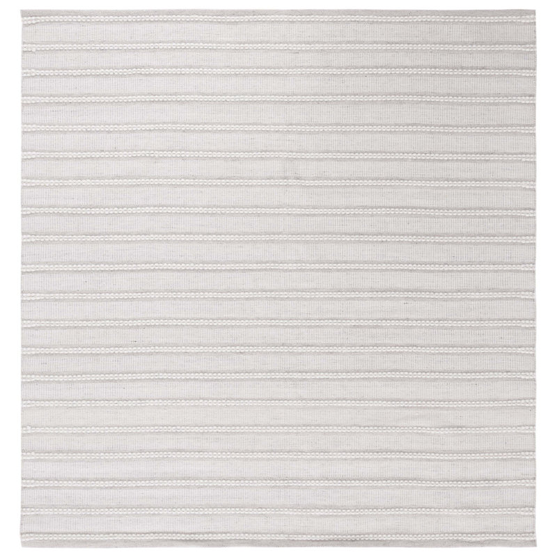 Kilim Hand Woven Performance Striped Rug, Square 6'