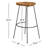 Samanthia Counter Stool with Metal Frame-41721680-23030001