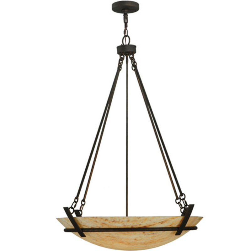 Covina 6 - Light Brown Bowl Pendant