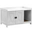 Henadz caché avec bloc-notes, porte de grange verrouillable et lumière de charge USB (L 31,5 po x l 19,69 po x H 19,69 po)-157261285