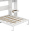 Lit escamotable double pleine grandeur avec bureau