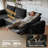 5 Seater Chenille Oversized Modular Sectional Sofa With Double Power Recliner Cloud Reclining Couch With Headrest Storage Drawer Charging Cup Holders Deep L-shaped With Corner And Ottoman-120641285