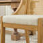 Chaises d'appoint rembourrées en bois massif de style rustique en rotin-155729639