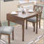 Table de salle à manger extensible de 29 à 45 po pour 4 personnes, table de cuisine pliante avec pieds en bois d'hévéa, table de salle à manger peu encombrante pour le salon, la cuisine, la salle à manger et le petit espace (table seulement)-1140499349