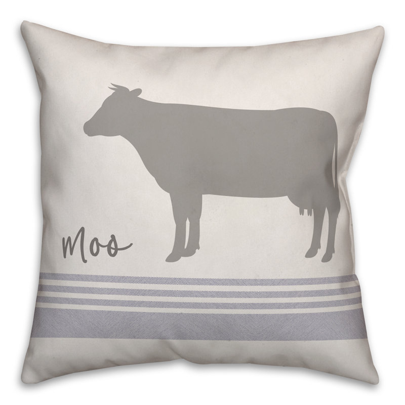  Coussin Moo Cow, H 16 po x l 16 po