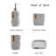 Ensemble d'accessoires de salle de bain, porte-brosse à dents en marbre, décor de salle de bain de ferme, ensemble-cadeau en résine 4 pièces